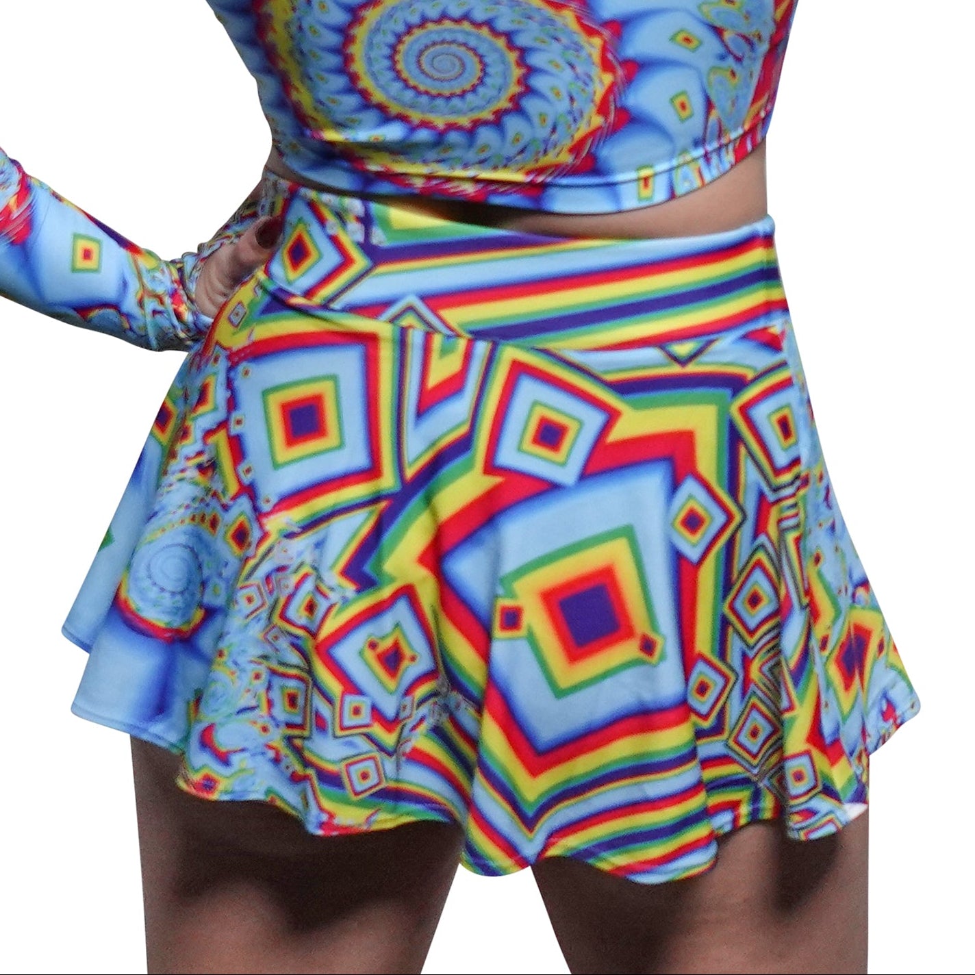 Third Eye Vortex Mini Skirt
