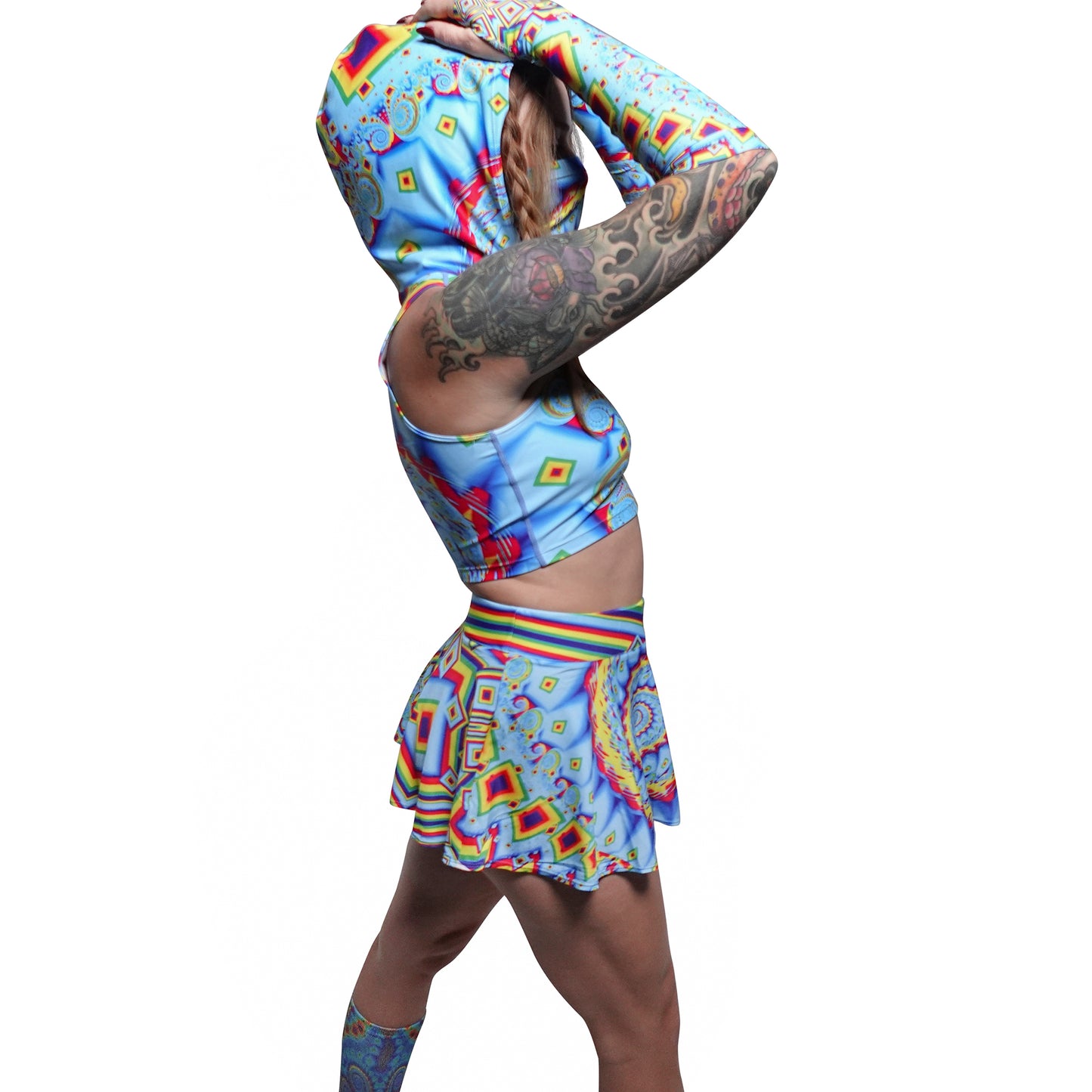 Third Eye Vortex Mini Skirt